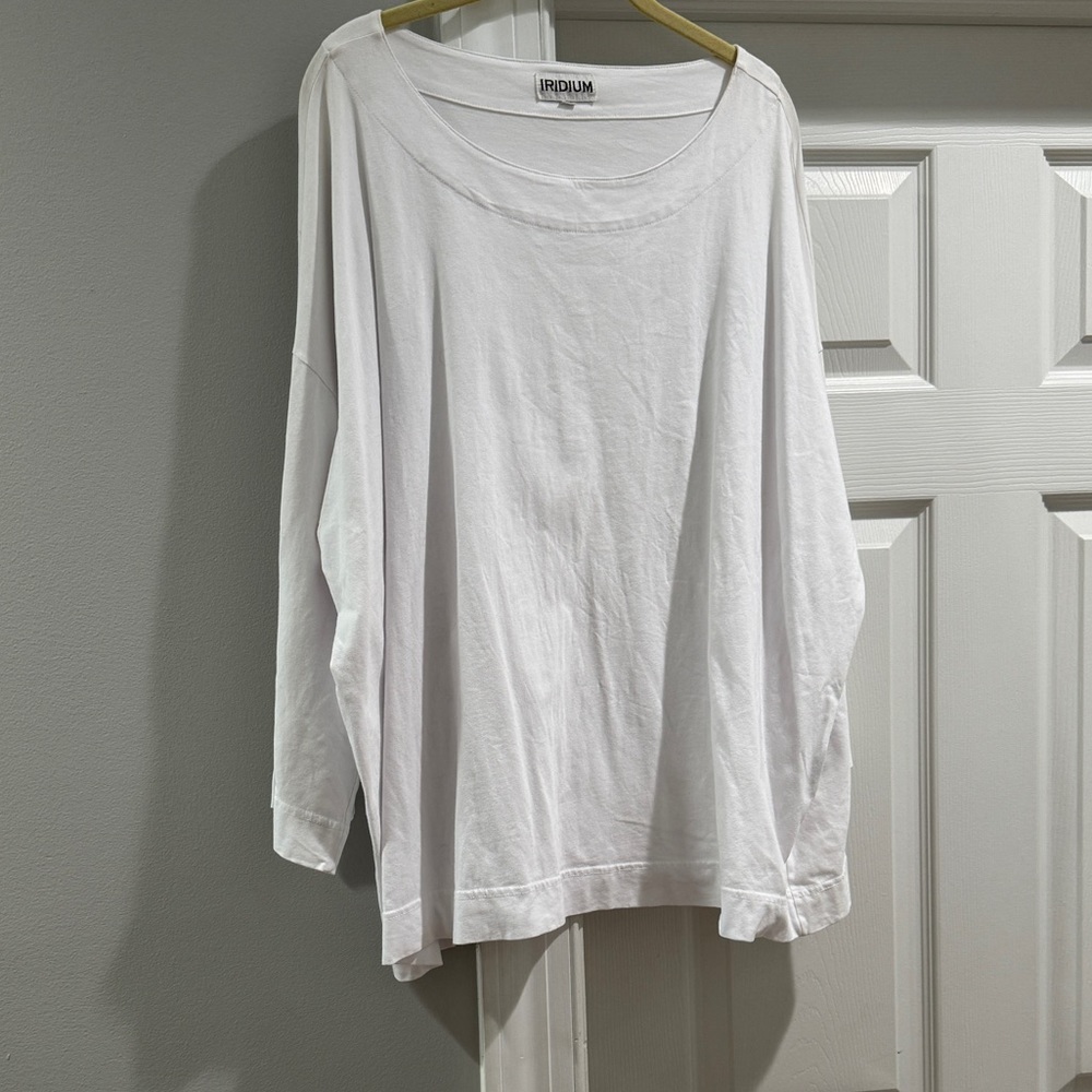 Iridium Blouse Size XL White Top